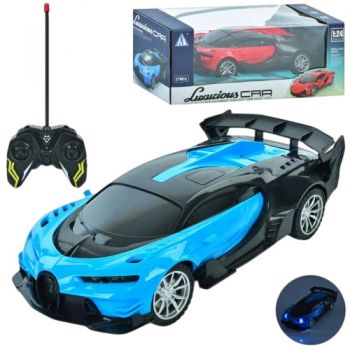 машина р/к 20см., світло, гум. колеса, на батар. в кор. 25х9,5х11см.  19-3В  (36)