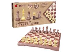 шахи магнітні 2в1 (шахи/шашки) в кор. 24,3х3,9х12,2см.  2258  (48)