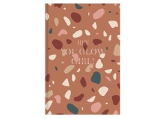 зошит А5 80арк. інтегр. обкл., Soft Touch + тисн., кремов. блок, клітинка  А5-IC...