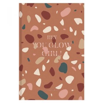 зошит А5 80арк. інтегр. обкл., Soft Touch + тисн., кремов. блок, клітинка  А5-IC-080-7057К  (12)