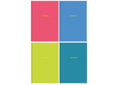 зошит А5 80арк. інтегр. обкл., Soft Touch + тисн., кремов. блок, лінія  А5-IC-08...