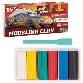 пластилін YES  6кол./120гр. 