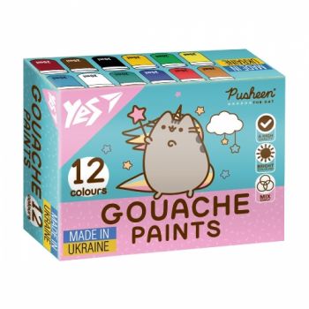 гуаш Yes Pusheen 12кол.х20мл.  230402  (12)