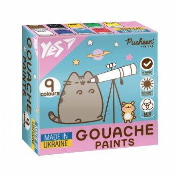 гуаш Yes Pusheen  9кол.х20мл.  230401  (18)