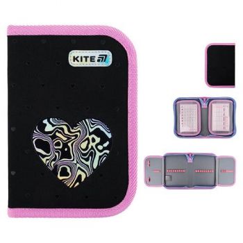 пенал Kite Love is 20,5х14х4см., 1 відділення, 2 відвороти  K25-622-3  (48)