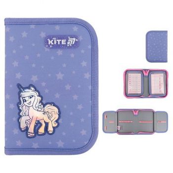 пенал Kite My Little Pony 20,5х14х4см., 1 відділення, 2 відвороти  LP25-622  (48)