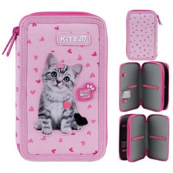 пенал Kite Studio Pets 20х12х4,5см., 2 відділення  SP25-623  (50)