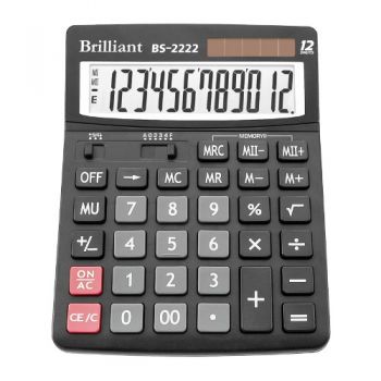 калькулятор Brilliant BS-2222 настільний 15х19,3х2,9см.  (10/40)
