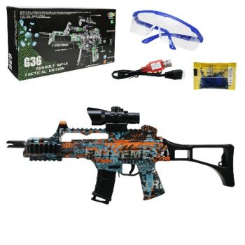 автомат 52х6х22см., стріляє гелевими кулями, в кор. 37х8,5х18,3см.  1613-4  (18/36)