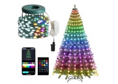 електрогірлянда Smart пучок 210 LED, 10 ліній, USB, пульт д/к, керування смартфо...