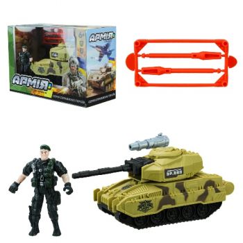 військовий набір танк, аксесуари, в кор. 27,5х11,5х18см.  BL2302  (36)