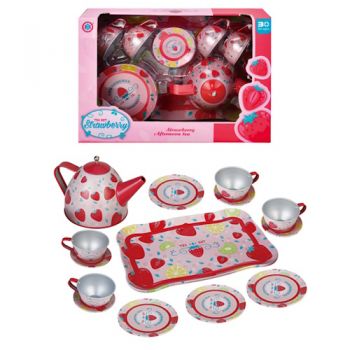 набір посуду мет. Чайний сервіз на 4 персони в кор. 25х17х9см.  Н33В  (30)