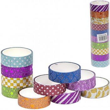 декоративна клейка стрічка 1,5см.х3м. 3D блискуча с малюнком  2-101/91741  (10/2000)