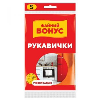 рукавиці гумові Файний Бонус Економ універсальні (розмір S)  91839  (12/144)