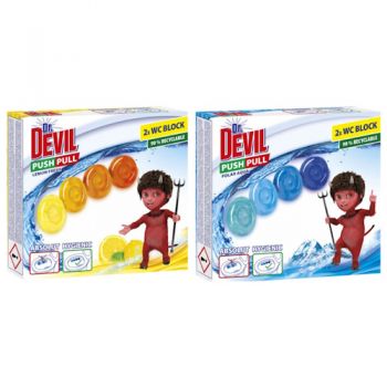 гелеві кульки для унітазу Dr.Devil 2шт.х20гр. (в ас-ті)