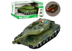 танк 30см. інерц., звук, світло, рухома башта, на батар. в кор. 33,5х16х14см.  W...