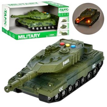 танк 30см. інерц., звук, світло, рухома башта, на батар. в кор. 33,5х16х14см.  WH1225AB-1  (18)