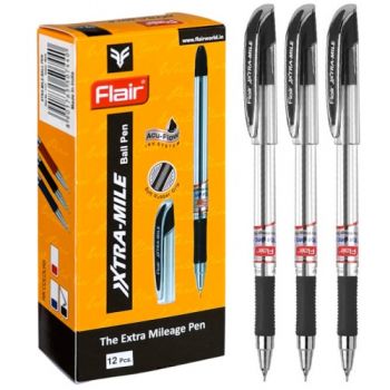 ручка Flair кульк. масляна Xtra-mile чорна  1117  (12/144/1152)