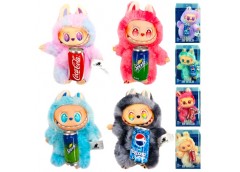 іграшка-брелок Labubu 15см. з Coca Cola, Pepsi. Sprite  в пласт. упак.  712538  ...