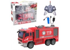 машина пожежна р/к акум., світло, звук, в кор. 30х9х254см.  YB295  (12/24)