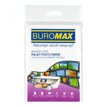 фотопапір Buromax глянцевий А6/150гр./100арк.  ВМ.2230-3100  (48) 