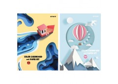 набір кольор. папір + кольор. картон Kite А4 7+7кол. в папці  К24-1256  (20)