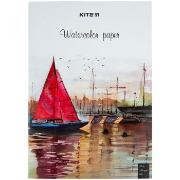 папка для акварелі Kite А3/10арк., 200гр./м2  К23-268  (50)