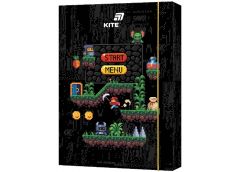 тека Kite картонна для праці А4 на гумці Pixel Game  К25-213-2  (1/5)