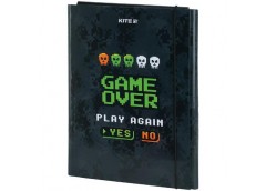 тека Kite картонна для праці А4 на гумці Game over  К23-213-2  (1/5)