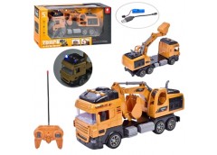 екскаватор р/к 27см., акум.  звук, світло, рухливі дет., USB-зар., в кор. 40х18х...