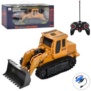 бульдозер р/к 25см., світло, оберт. 360*, звук, USB-зар., в кор. 40х17,5х13см.  680-D3  (8)