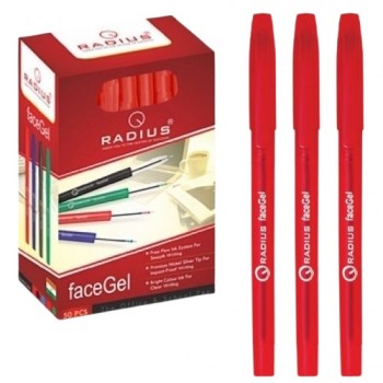 ручка Radius Face Gel гелева червона  (50/500/2000)