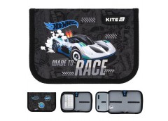 пенал Kite Hot Wheels 20,5х14х4см., 1 відділення, 1 відворот  HW25-621  (48)