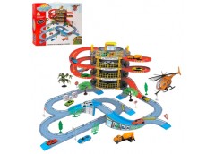 гараж 4 поверхи, транспорт, дор знаки, дерева, в кор. 47х41х9см.  Т328-С  (16)