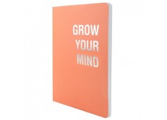 блокнот Axent Motivation А5, 80арк., блок клітинка, Grow your mind  8700-5 А  (1...