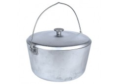 казан алюмінієвий з дужкою та кришкою 7,0л.  УК-К7.0  (1)