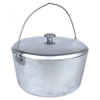 казан алюмінієвий з дужкою та кришкою 7,0л.  УК-К7.0  (1)
