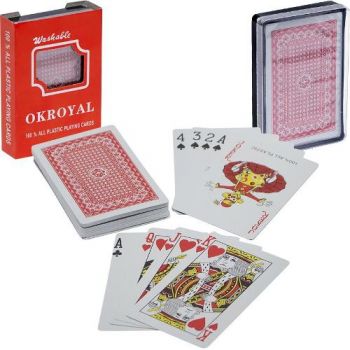 карти гральні Okroyal пластикові 54шт.  (12/144)