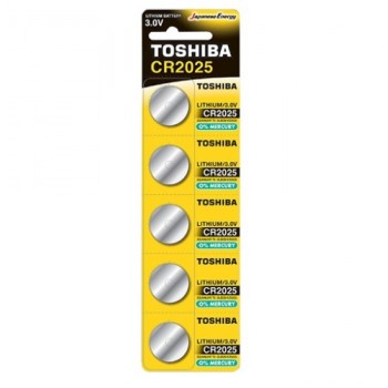 батарейка Toshiba таблетка CR-2025  1x5 на бліст. (5/100)