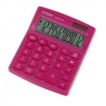 калькулятор Citizen SDC-812NRPRE-pink кольоровий настільний 12,4х10,2х2,5см.  (20)