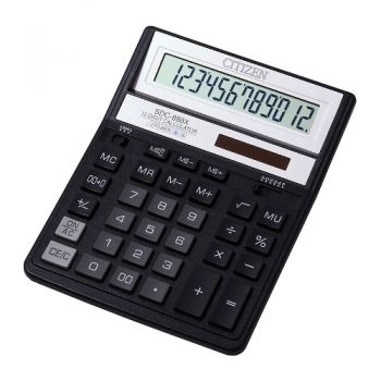 калькулятор Citizen SDC-888XBK чорний настільний 20,3х15,8х3,1см.  (10)