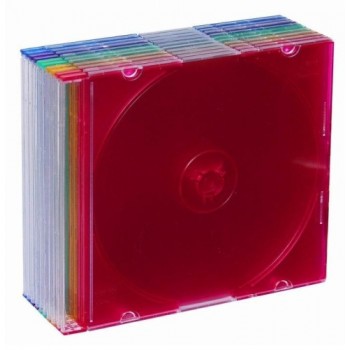 бокс для CD Slim 5мм цветн. на 1диск  (50/200)