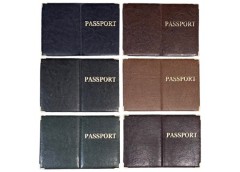 обкладинка шкірзам на закордонний паспорт, тиснення золотом