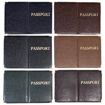 обкладинка шкірзам на закордонний паспорт, тиснення золотом