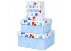 набір подарункових коробок Buromax 3шт., розмір найбільшої 20х20х9,5см.  ВМ.2333...