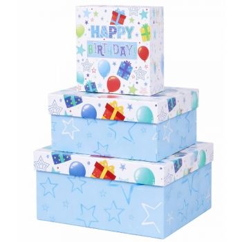 набір подарункових коробок Buromax 3шт., розмір найбільшої 20х20х9,5см.  ВМ.233312