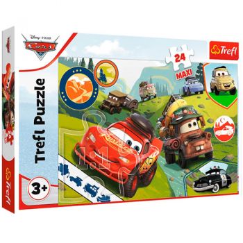 пазли Trefl   24 елем. МАХІ Тачки-3. Весела подорож  14352