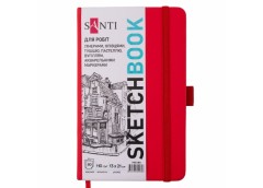 скетчбук Santi для графіки 13х21см., 80арк., тверда обкл. PU, 110гр./м2  743184 ...