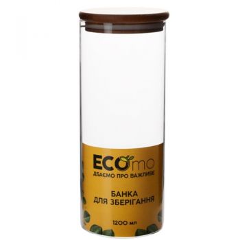 банка Ecomo C-Line 1200мл. з бамбуковою кришкою  BR0922