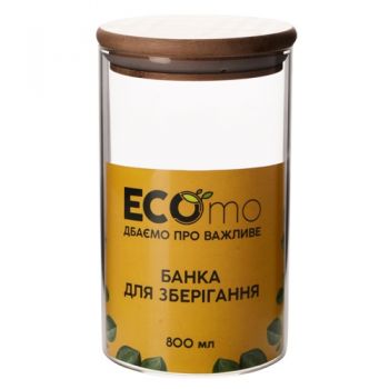 банка Ecomo C-Line  800мл. з бамбуковою кришкою  BR0915